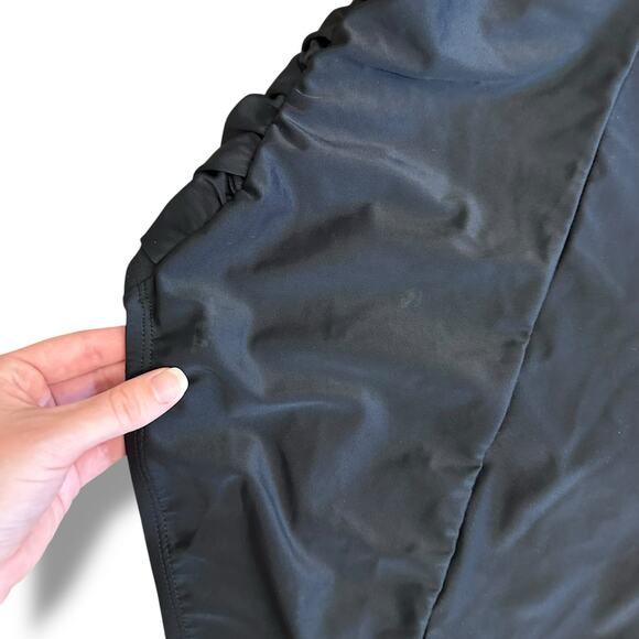 Bleu Rod Beattie Black One‎ Piece Swimsuit Women’s Size 8 Ruched Lace Up Bust - Picture 7 of 10